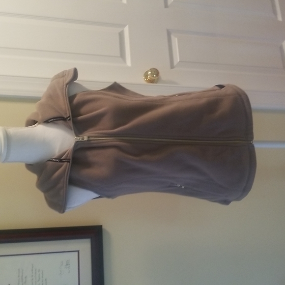 Calvin Kleim brown fleece vest M - Picture 1 of 5